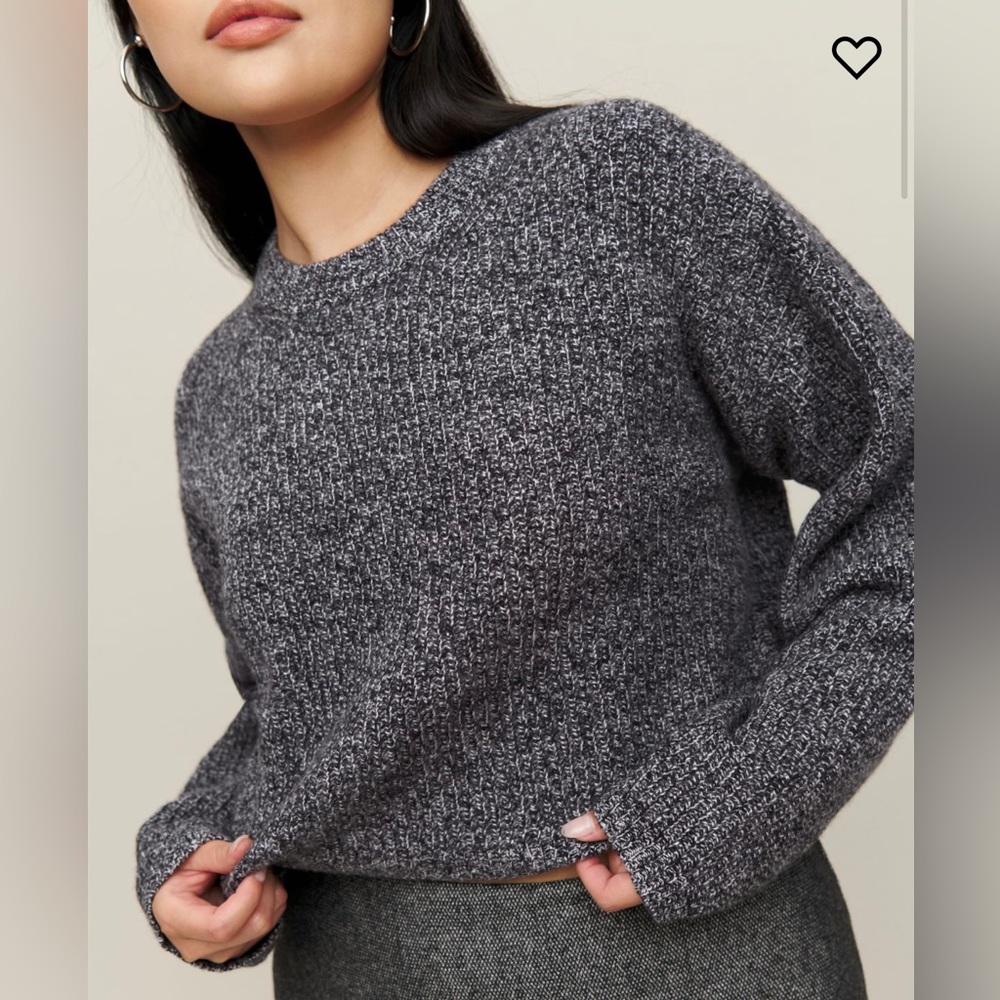 NWT Reformation regenerative wool cropped sweater